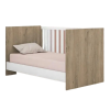 Berço Qmovi Mini Cama Doce Sonho Carvalho Rústico/Branco